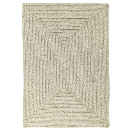 Homespice Decor 10 x 10 in. Slate Ultra Durable Braided Rugs, Light Grey 621566